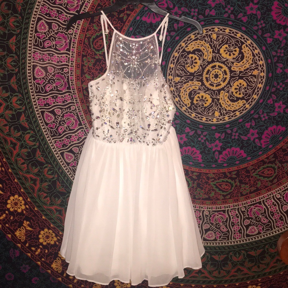 White formal or prom dress
